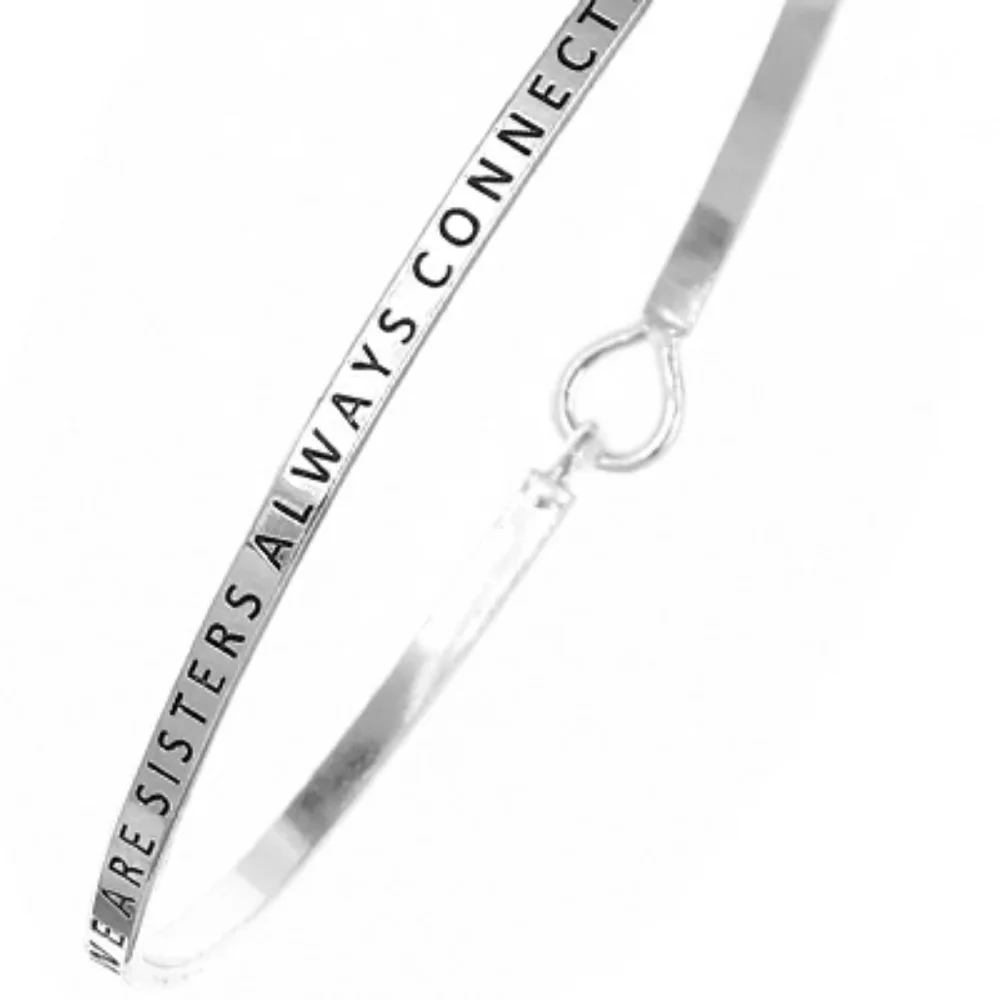 We Are Sisters Always Connected By Heart Bracelet - Picture 1 of 1